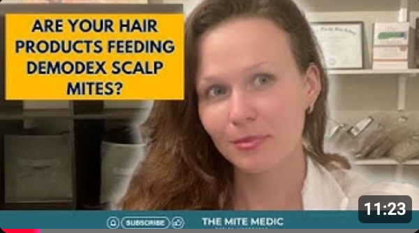 Toxic products for demodex