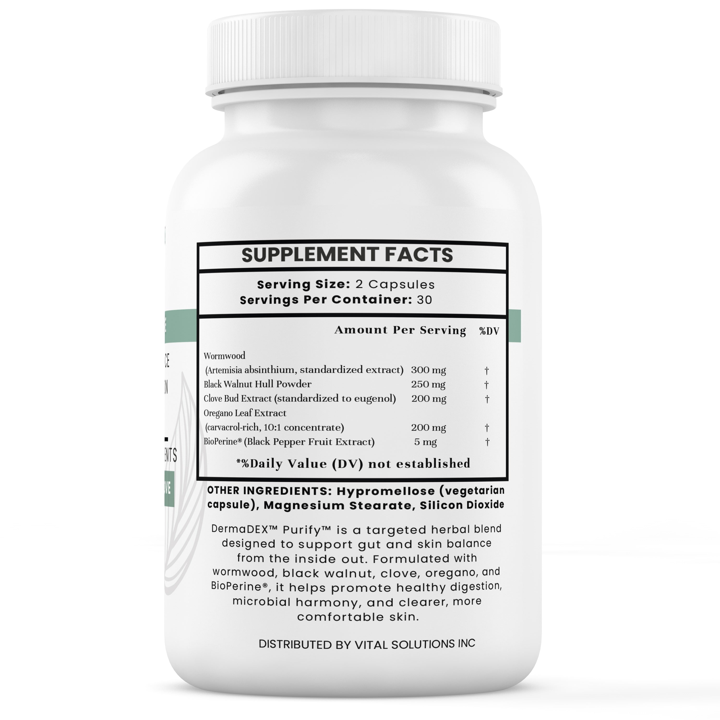 DermaDEX™ – Phase 1 Gut & Skin Cleanse (Black Walnut, Oregano, Clove)