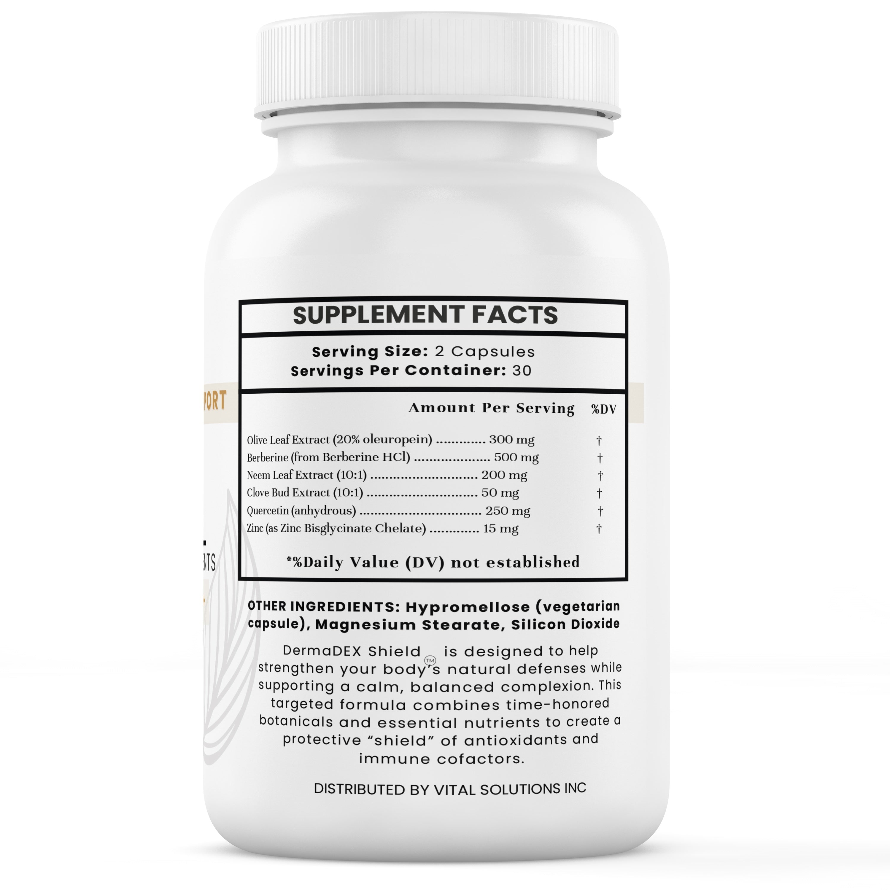 DermaDEX™ – Phase 2: Skin & Microbial Support (Berberine, Olive Leaf, Zinc, Quercetin)