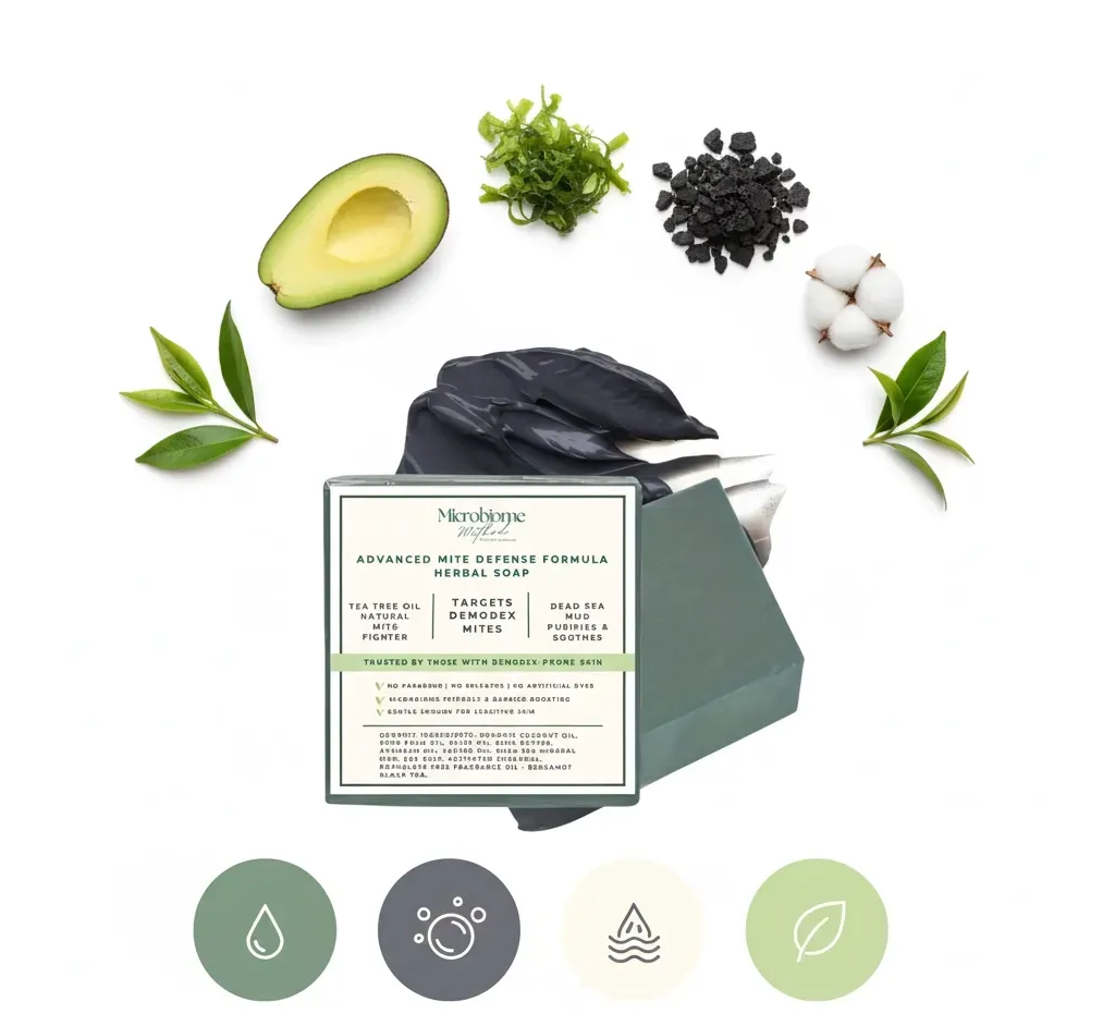 Demodex-Prone Skin Cleansing Bar | Microbiome Method