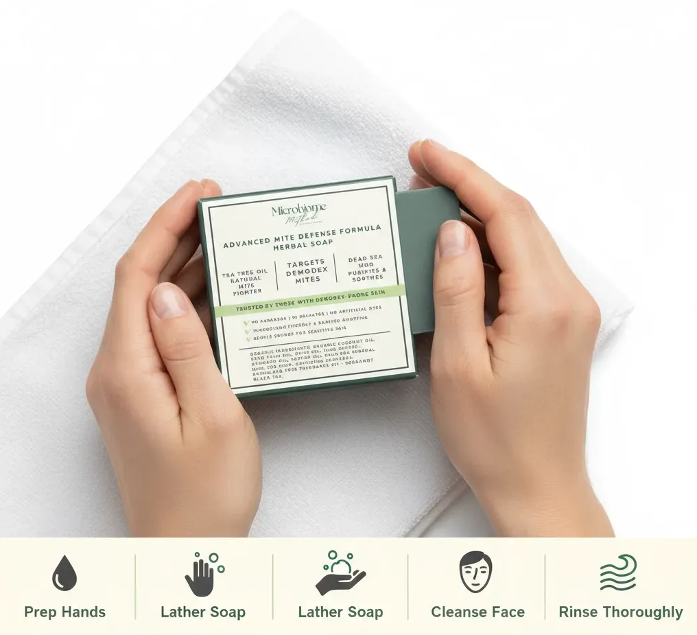 Demodex-Prone Skin Cleansing Bar | Microbiome Method